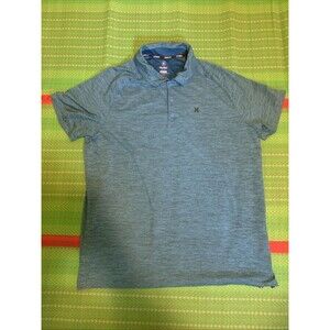 Hurley Teal Performance Polo Men's Moisture Wicking Activewear Golf shirt sleeve